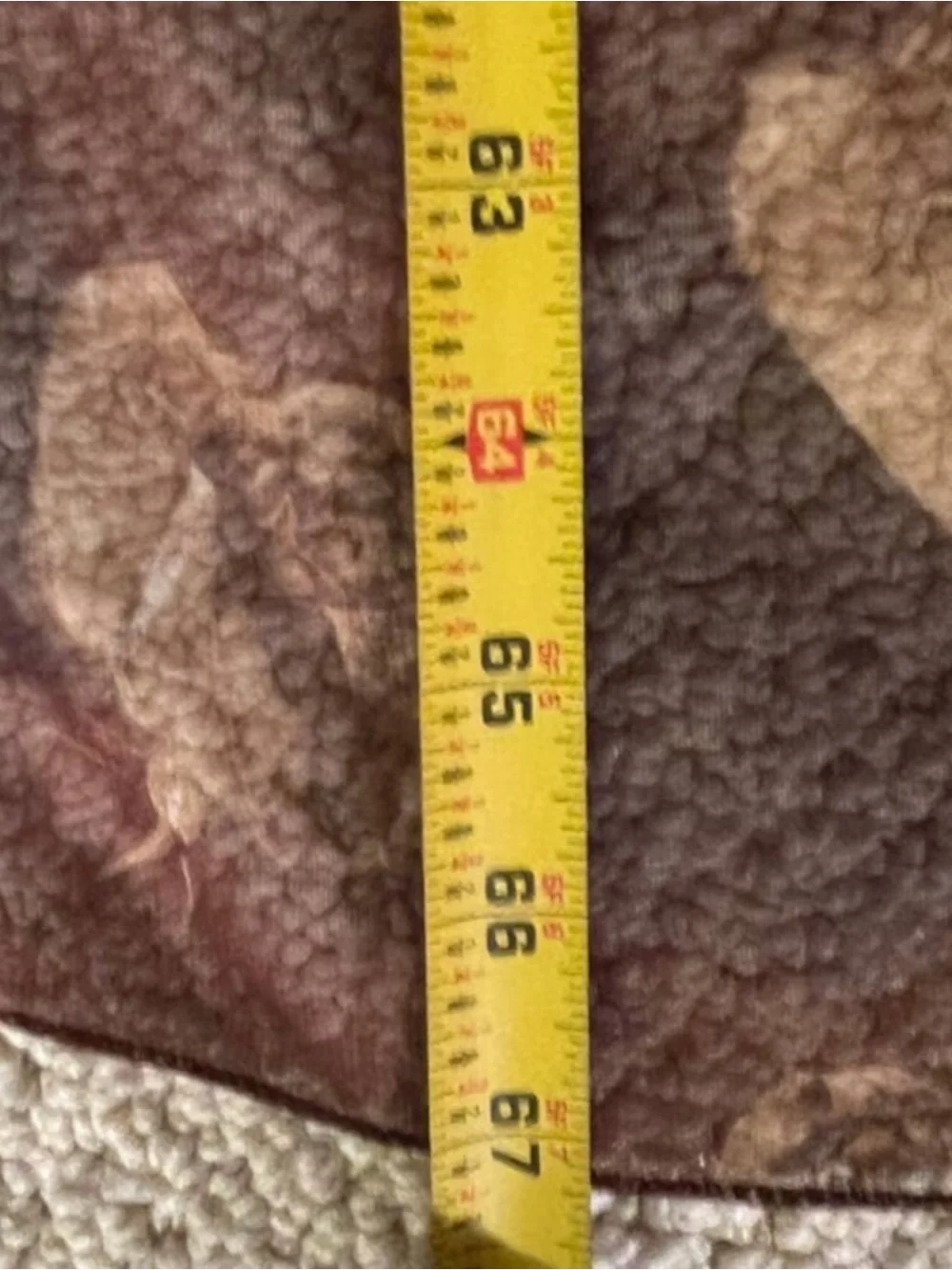 Vintage Sheer Brown Rose Scarf Long Floral Oblong Made in Korea